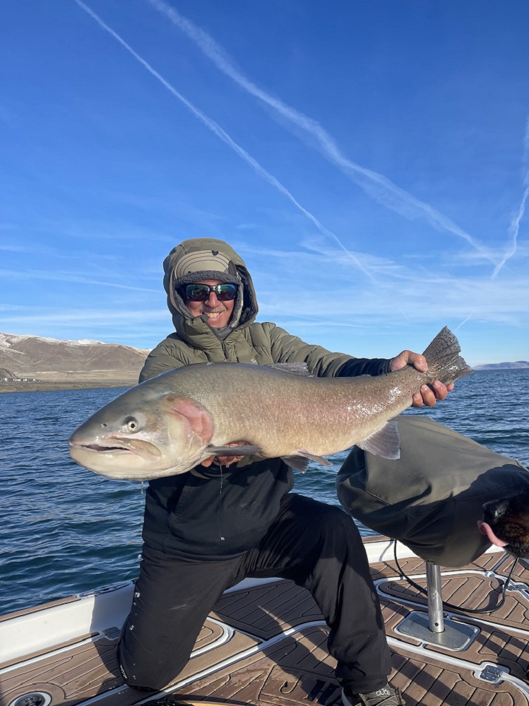 Fly Fishing Pyramid Lake 23 LBS Cutthroat Trout