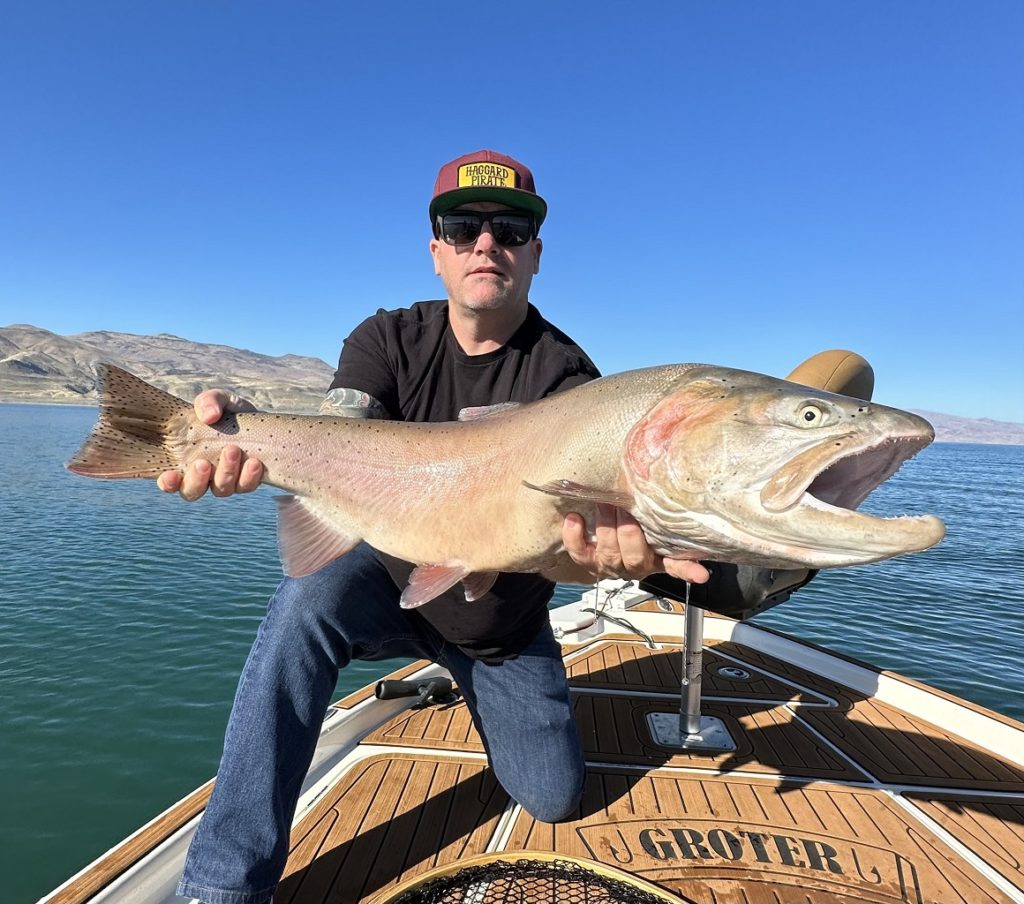 20lbs Lahontan Cutthroat Trout - Lacey's Guide Service Pyramid Lake