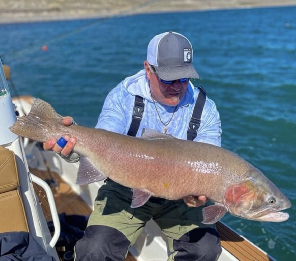 Pyramid Lake Fly Fishing Lahontan Cutthroat Trout - over 20 lbs