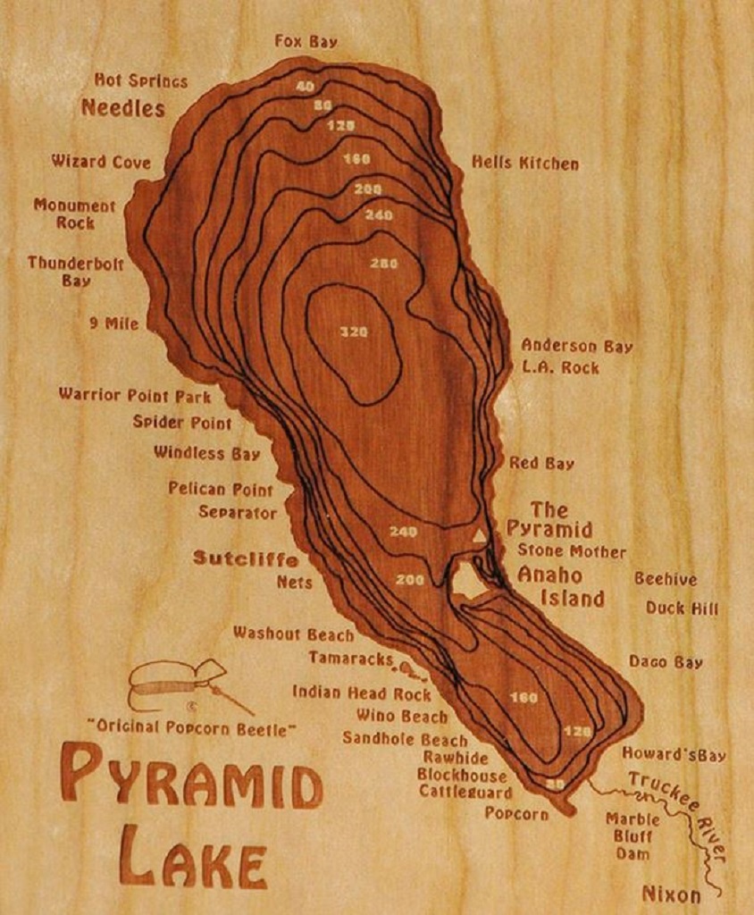 Pyramid Lake Nevada Map