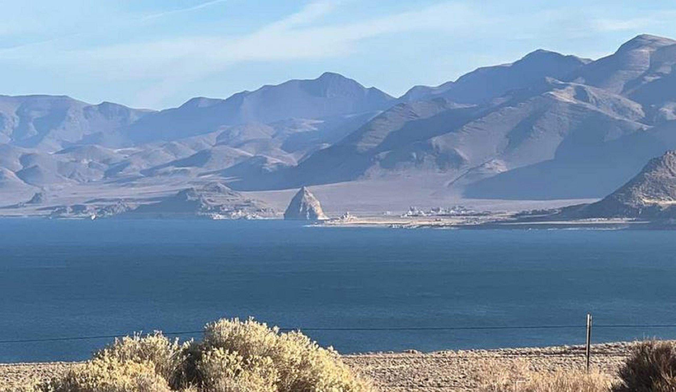 Pyramid Lake Nevada View
