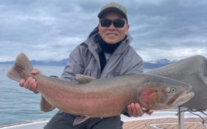 Pyramid Lake Fly Fishing Guides- February 2024 Lahontan Cutthroat Trout 23 LBS