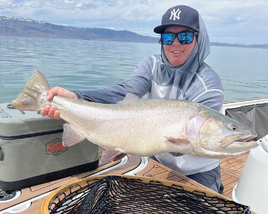 Fly Fishing Pyramid Lake - Lahontan Cutthroat Trout 18 LBS - May 2023 - Pilot Peak