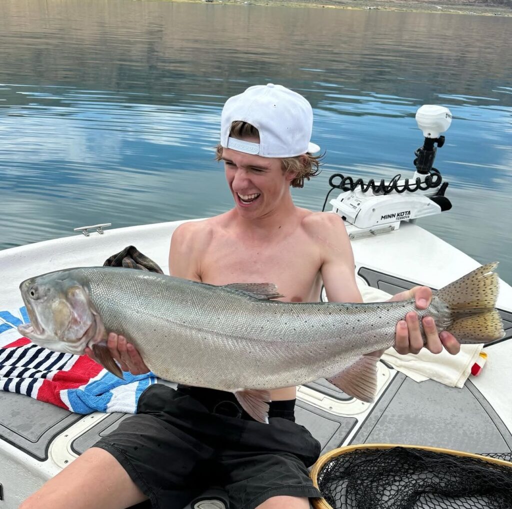 Fly Fishing Pyramid Lake - Lahontan Cutthroat Trout June 2024