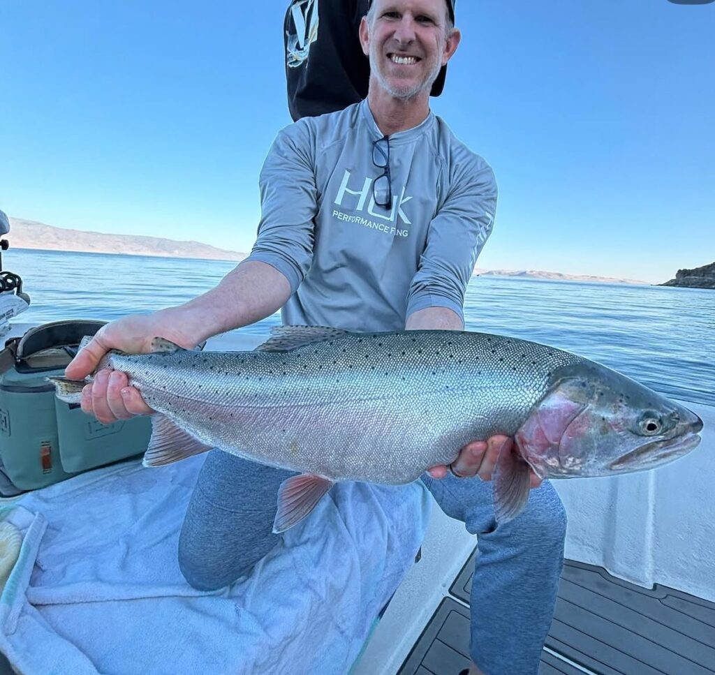 Pyramid Lake June 2024 Lahontan Cutthrout Trout Lacey's Guide Service