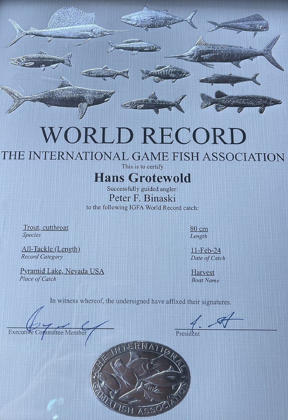 Fly Fishing World Record