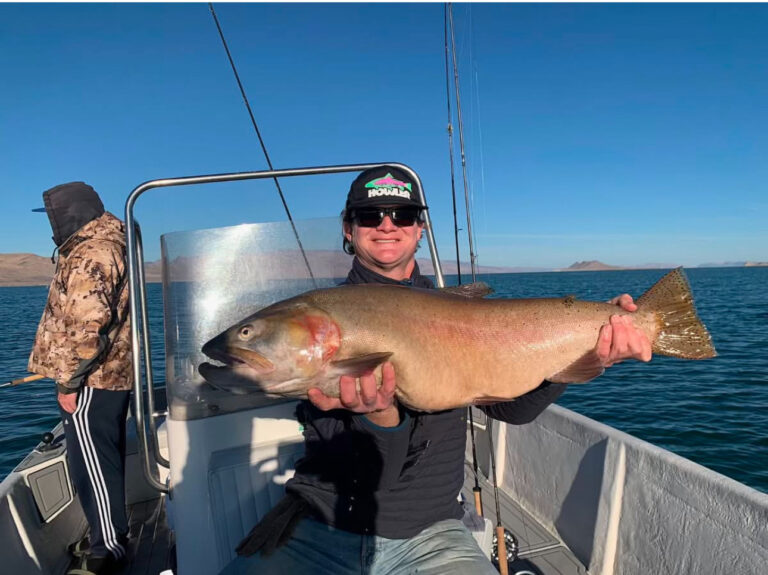 Fly Fishing Pyramid LAke October 2024 - Lahontan Cutthroat Trout Lacey's Guide Service