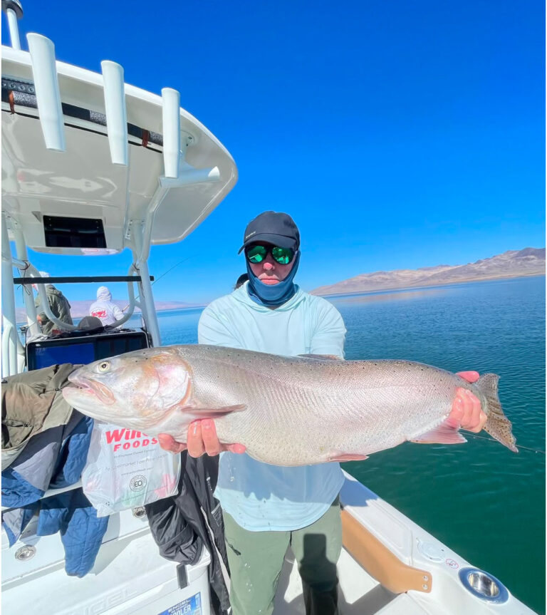 Fly Fishing Pyramid Lake October 2024 - 19 LBS Lahontan Cutthroat Trout