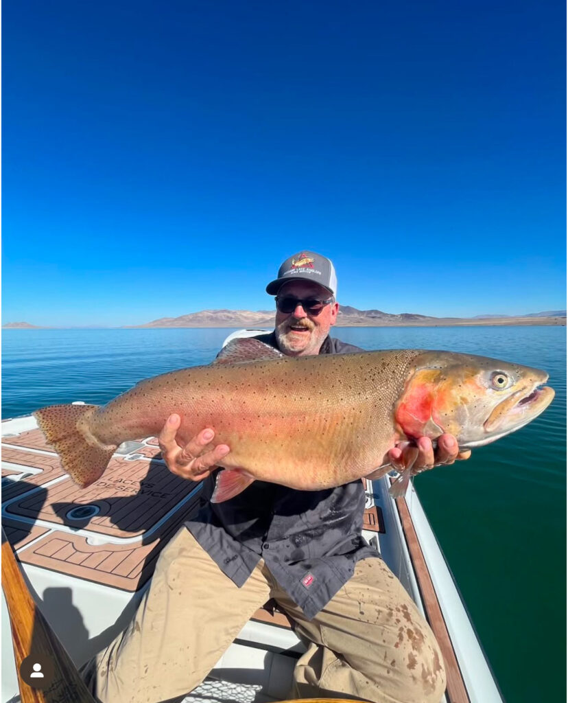 Fly Fishing Pyramid Lake October 2024 - 21.5 LBS Lahontan Cutthroat Trout