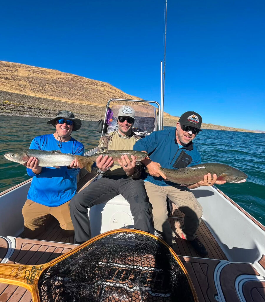 Pyramid Lake Fly Fishing October 2024 - Triple Hook Up