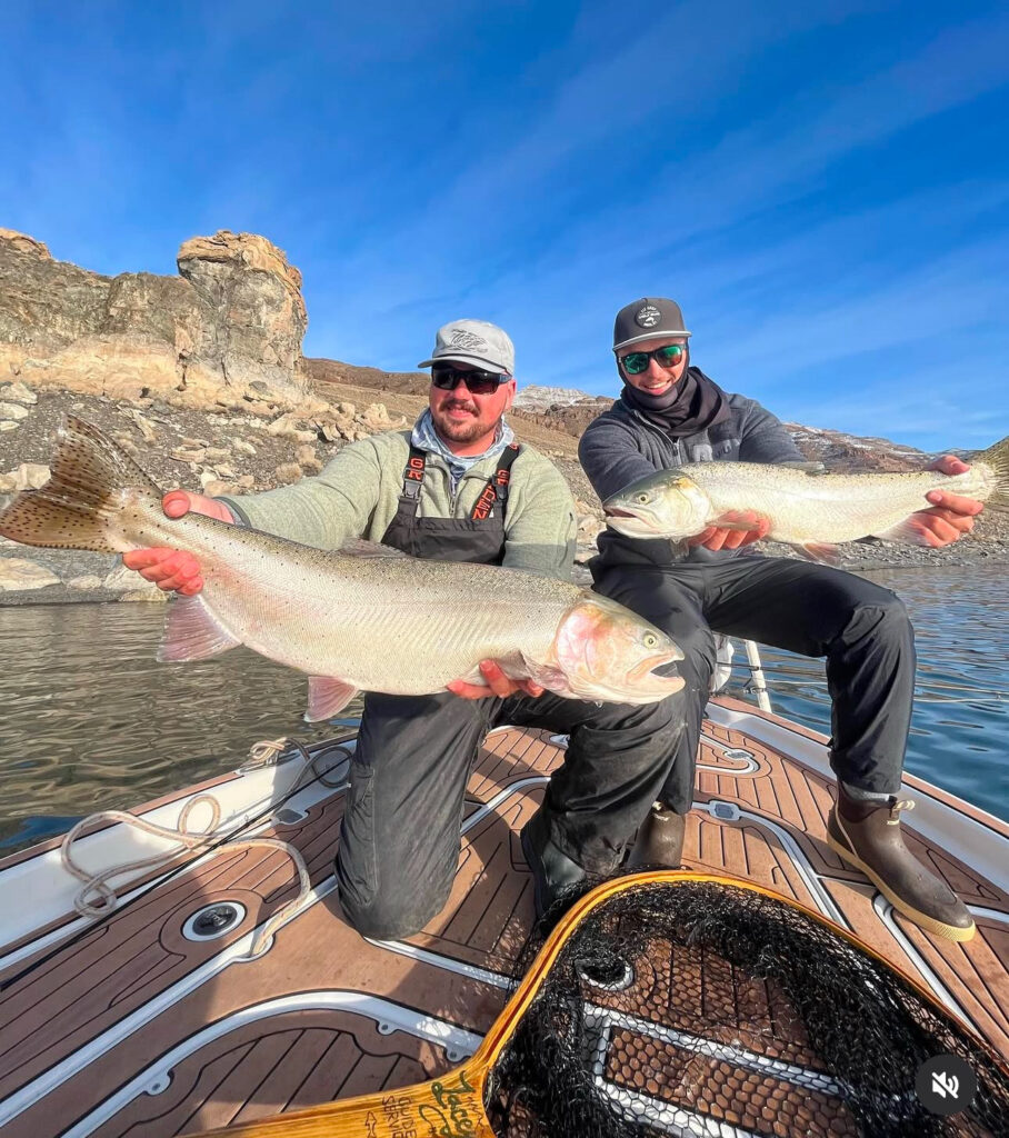 Fly Fishing Pyramid Lake November 2024 - Double to the Boat