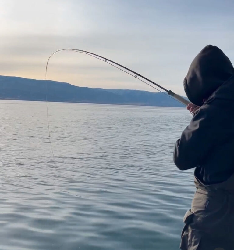 Fly Fishing Pyramid Lake from a Boat