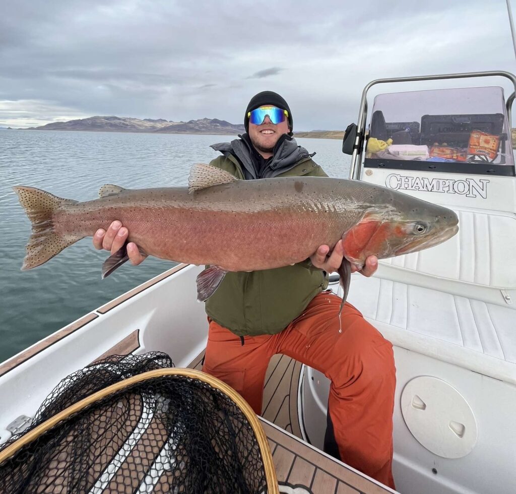 Pyramid Lake Fly Fishing December 2024 - Lahontan Cutthroat Trout Summit strain