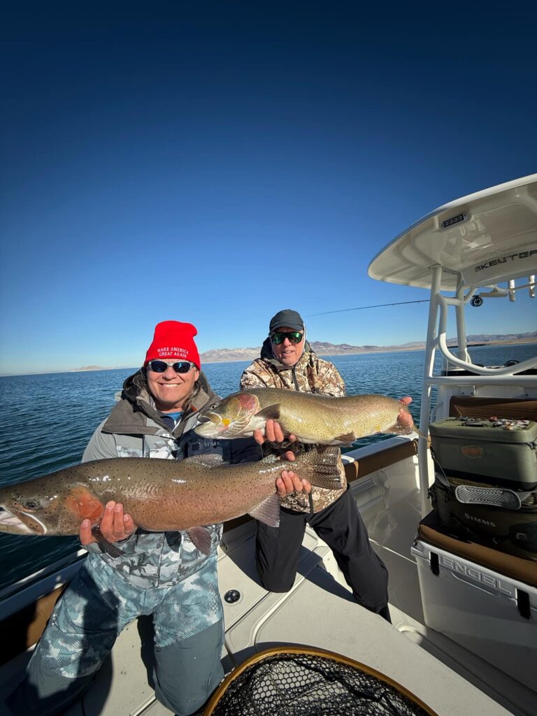 Fly Fishing Pyramid Lake 2025 January Lahontan Cutthroat Trout