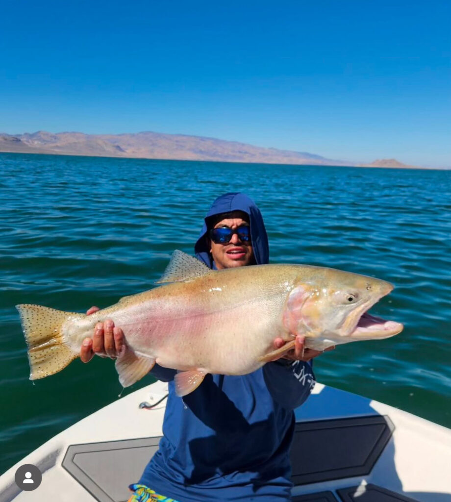 Fly Fishing Pyramid Lake October 2024 - 23 LBS Lahontan Cutthroat Trout