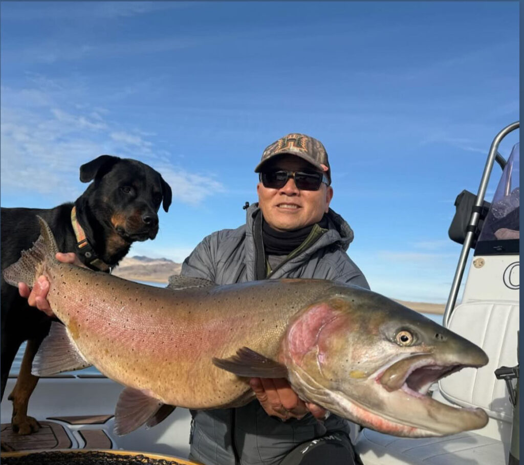 Pyramid Lake Fly Fishing - Lahontan Cutthroat Trout December 2024