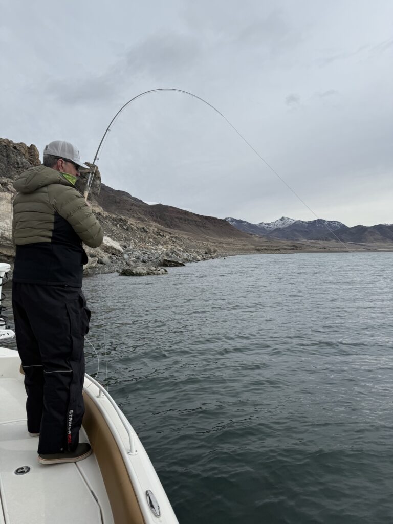 Fly Fishing Pyramid Lake February 2025 Fish On