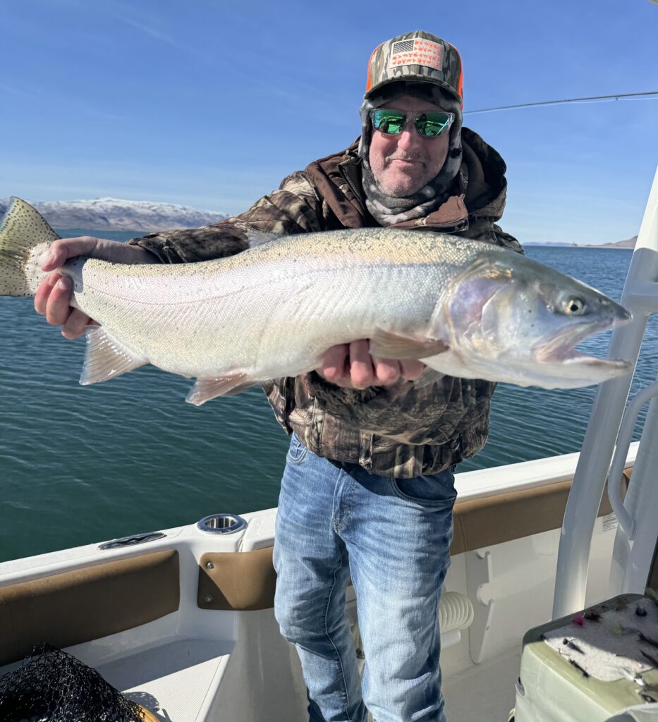 Fly Fishing Pyramid Lake February 2025 - Pilot Peak Lahontan Cutthroat Trout