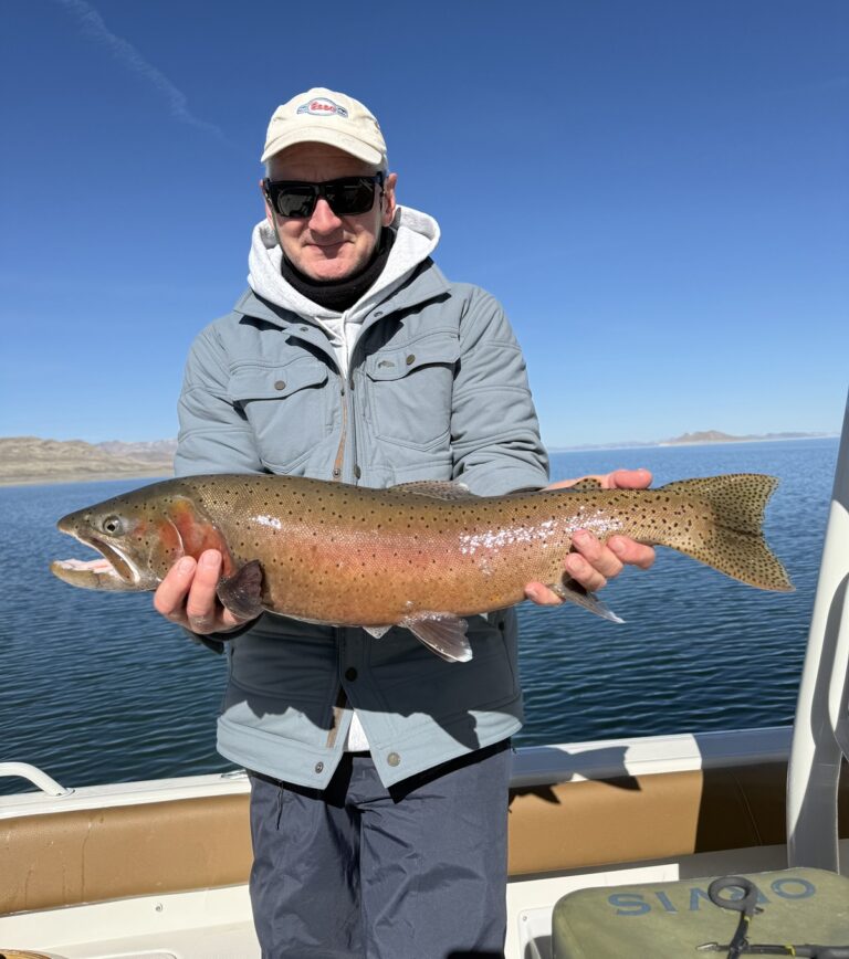 Fly Fishing Pyramid Lake February 2025 - Summit Lahontan Cutthroat Trout