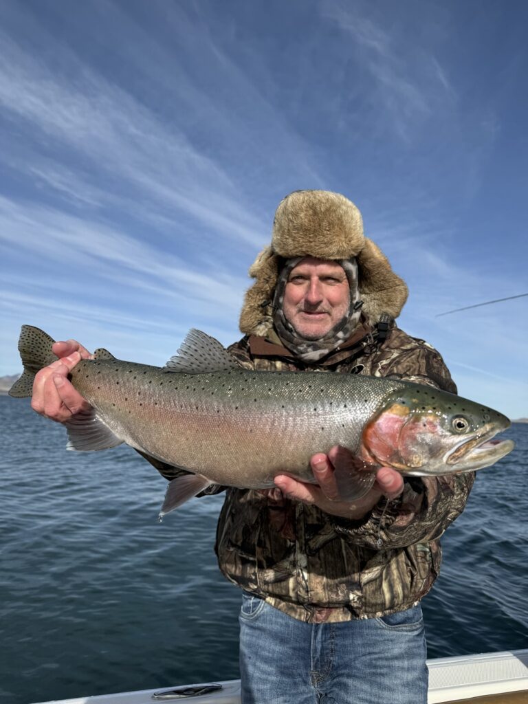 Fly Fishing Pyramid Lake February 2025 Summit Lahontan Cutthroat Trout