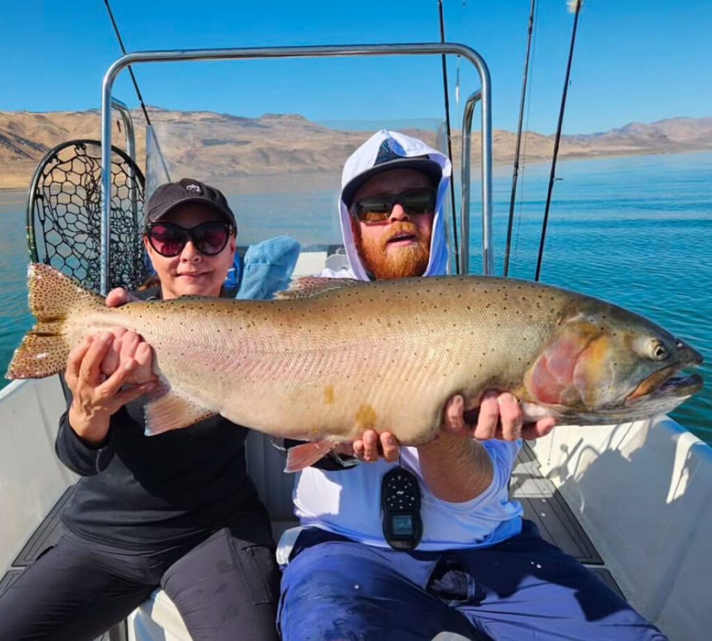 Pyramid Lake Fly Fishing October 2024 - Giant Lahontan Cutthroat Trout