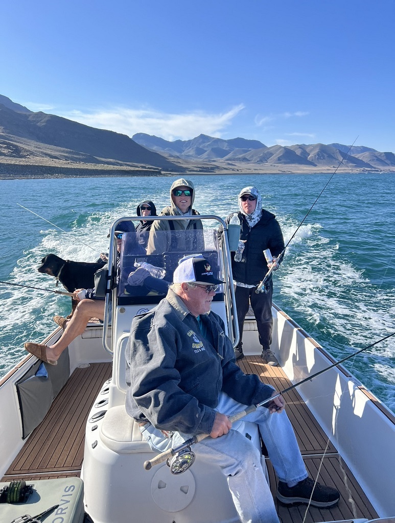 Fly fishing Pyramid Lake Boat Charter