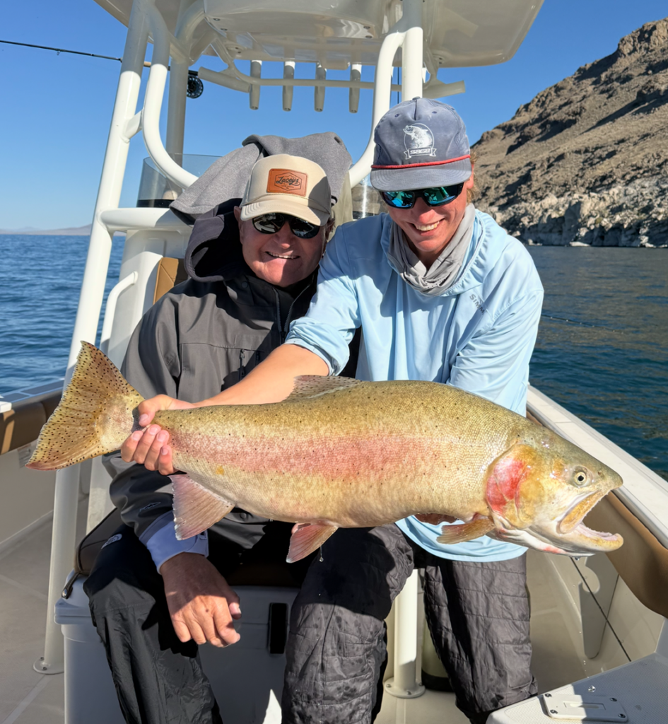 Fly fishing Pyramid Lake NV Oct 2025 - Giant Lahontan Cutthroat Trout