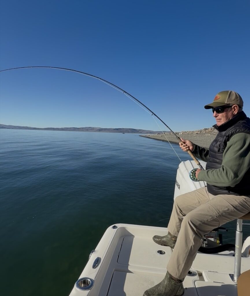 Fly Fishing Pyramid Lake - January 2026 -Fish on