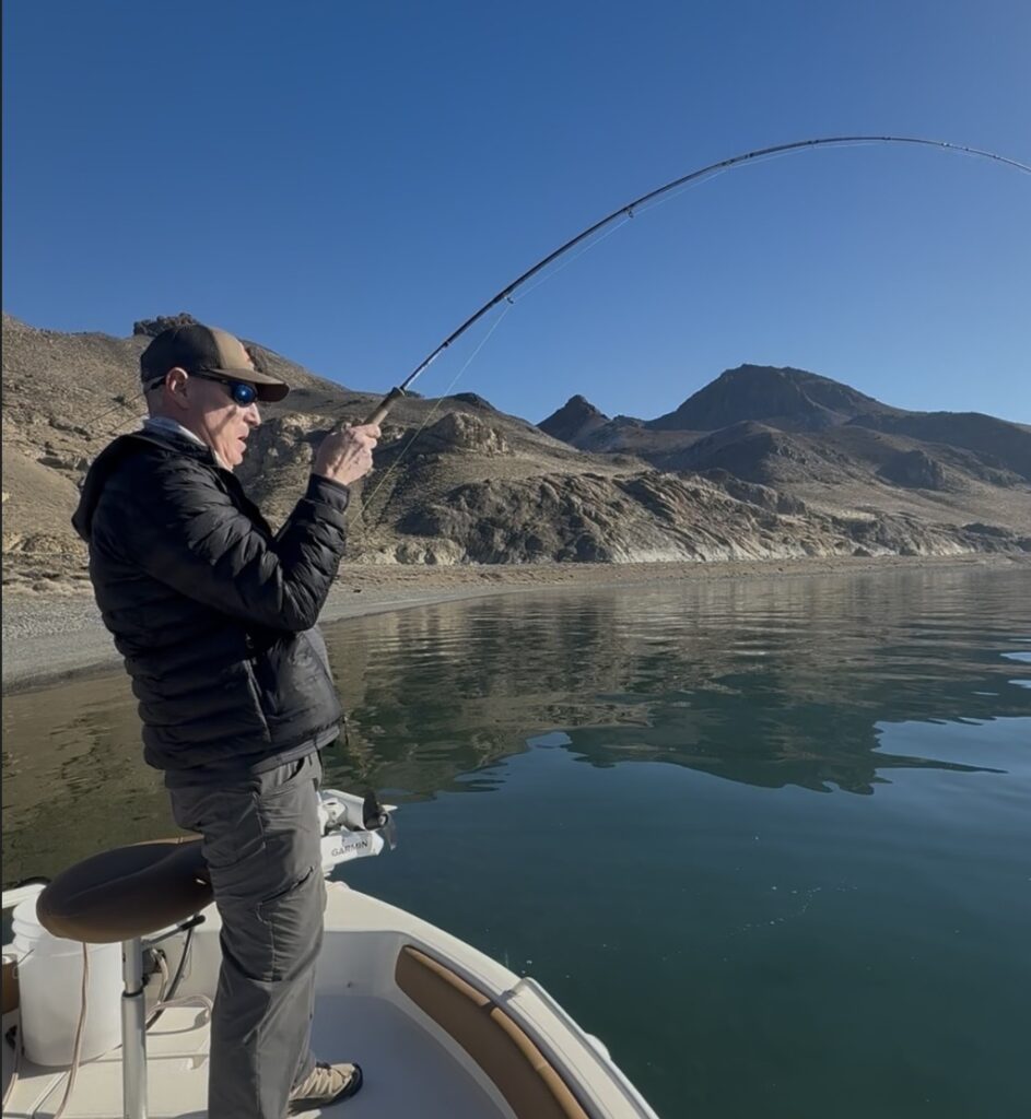 Fly Fishing Pyramid Lake - January - Laceys Guide Service-Fish on