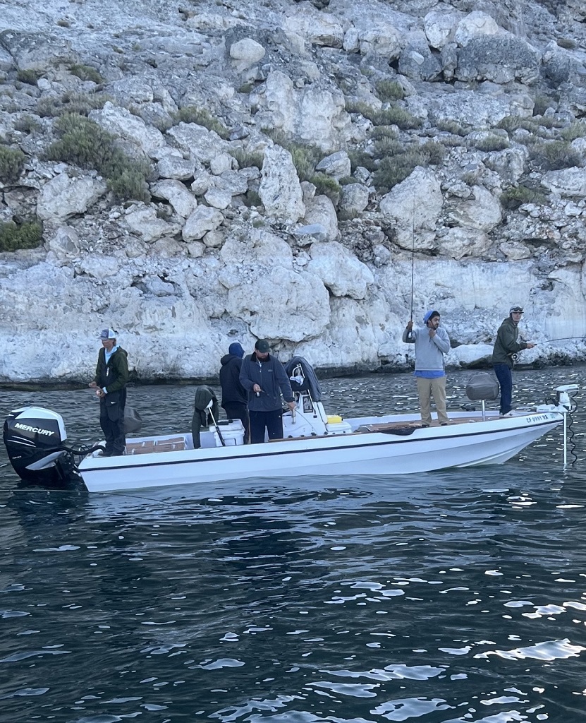 Boat Fly Fisherman Pyramid Lake