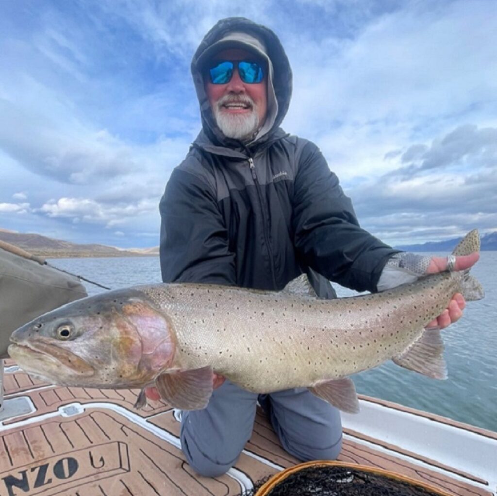 Fishing Pyramid Lake-Lahontan Cutthroat Trout - Pilot Peak