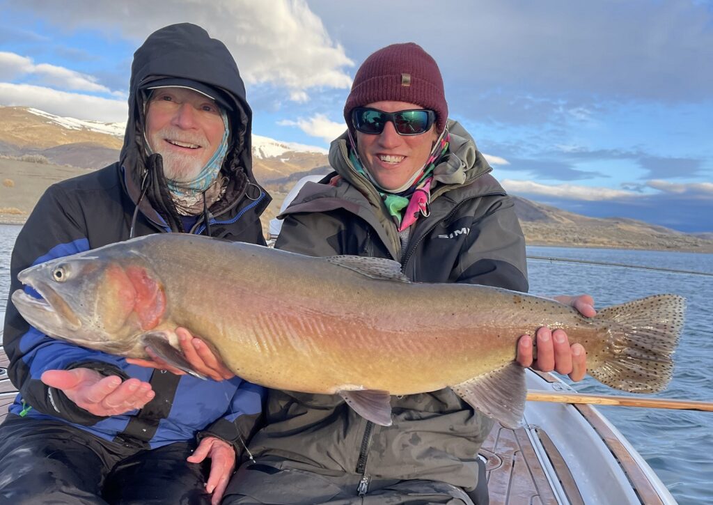 Fly fishing Pyramid Lake - Lahontan Cutthroat Trout March