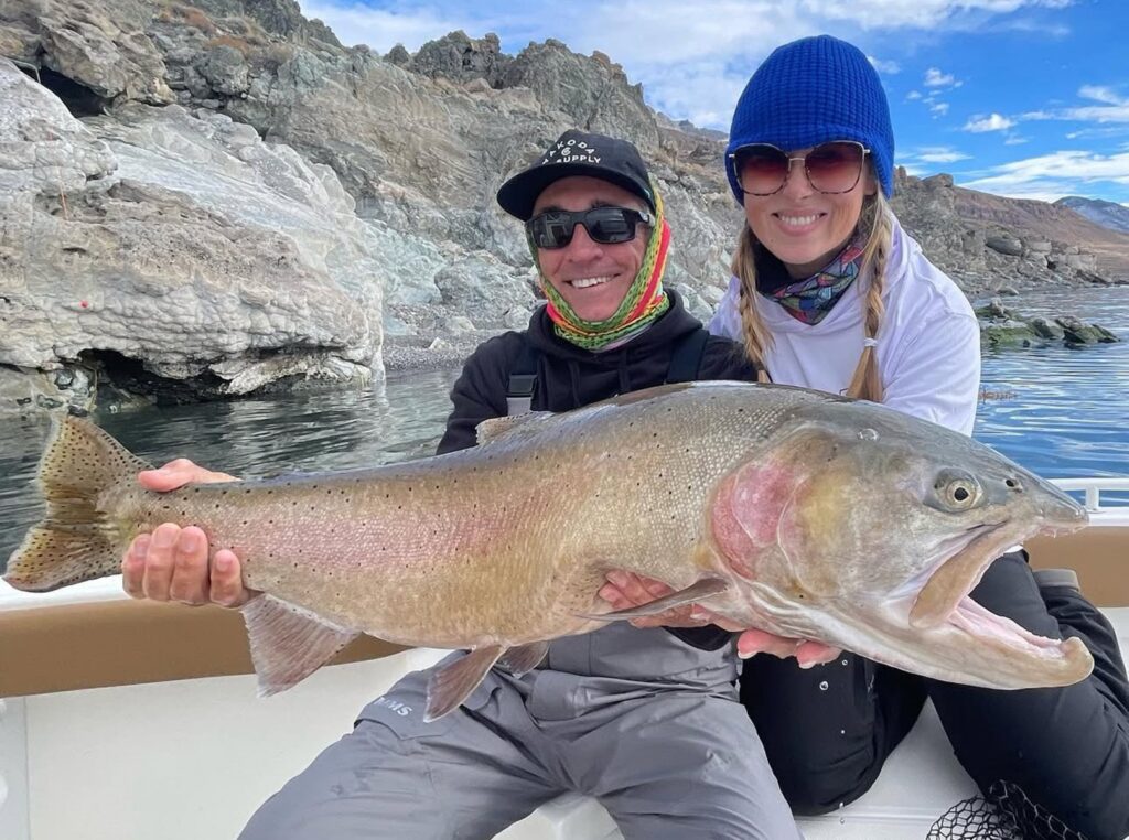 Giant Pyramid Lake Fly Fishing Lahontan Cutthroat Trout