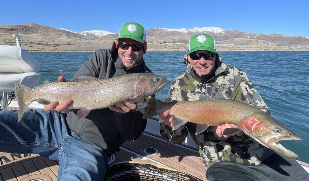 Pyramid Lake Fly Fishing - Double Hook up March