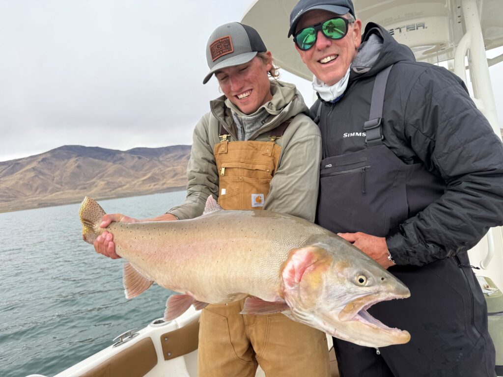 Pyramid Lake fishing report - Laceys Guide Service - 20.1 Pound Lahontan Cutthroat Trout