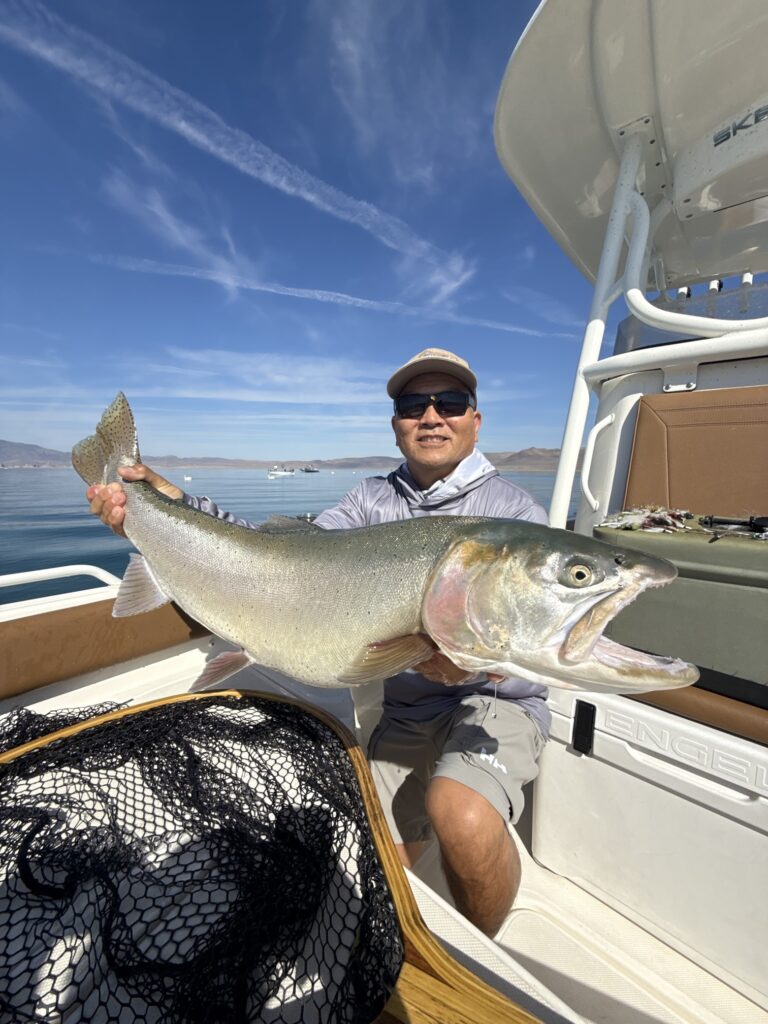 21.5 lbs Lahontan Cuttroat Trout June 17 2026 - Pyramid Lake - Lacey's Guide Service