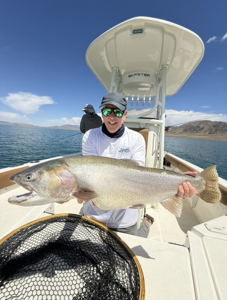 22.5 LBS Lahontan Cutthroat Trout Pyramid Lake NV - Lacey's Guide Service 6-18-26
