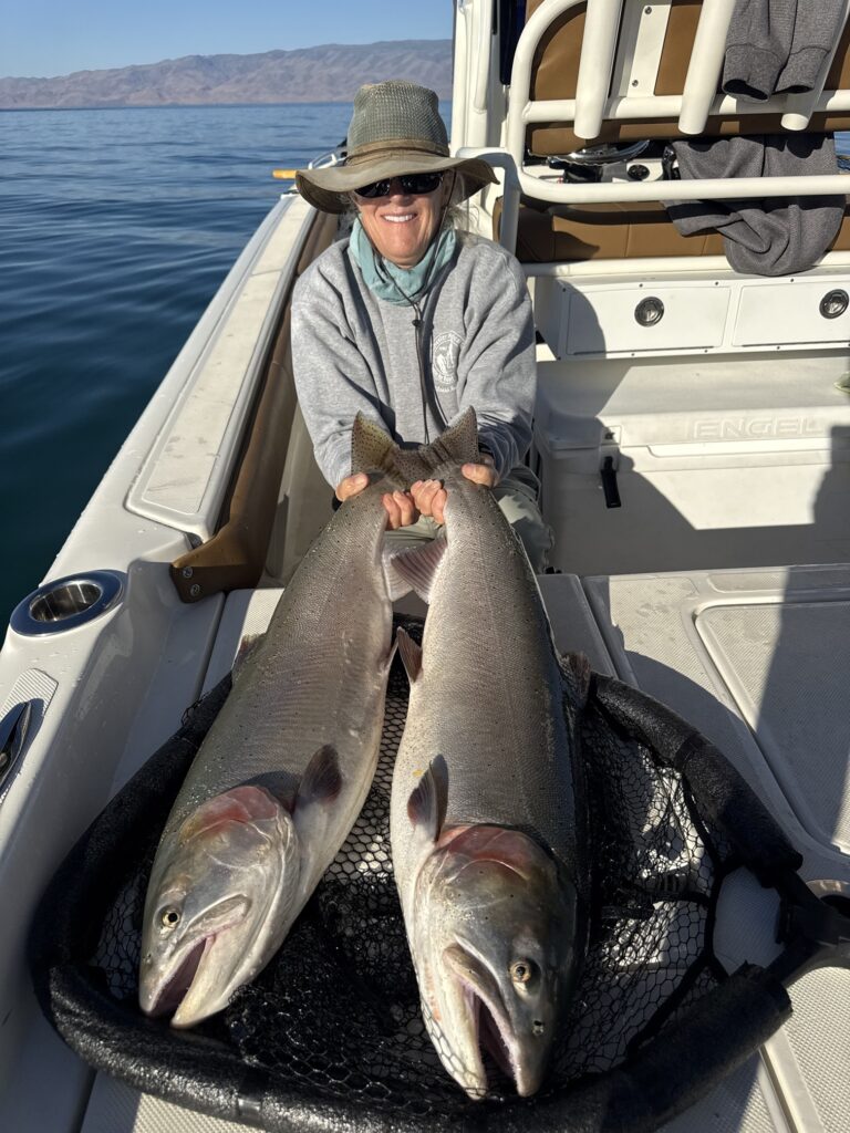 Double Lahontan Cutthroat Trout Pyramid Lake - 16 & 18 LBS - 6-20-26