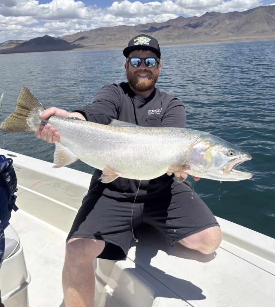 Fly fishing Pyramid Lake - Lacey's Guide Service - June 2026